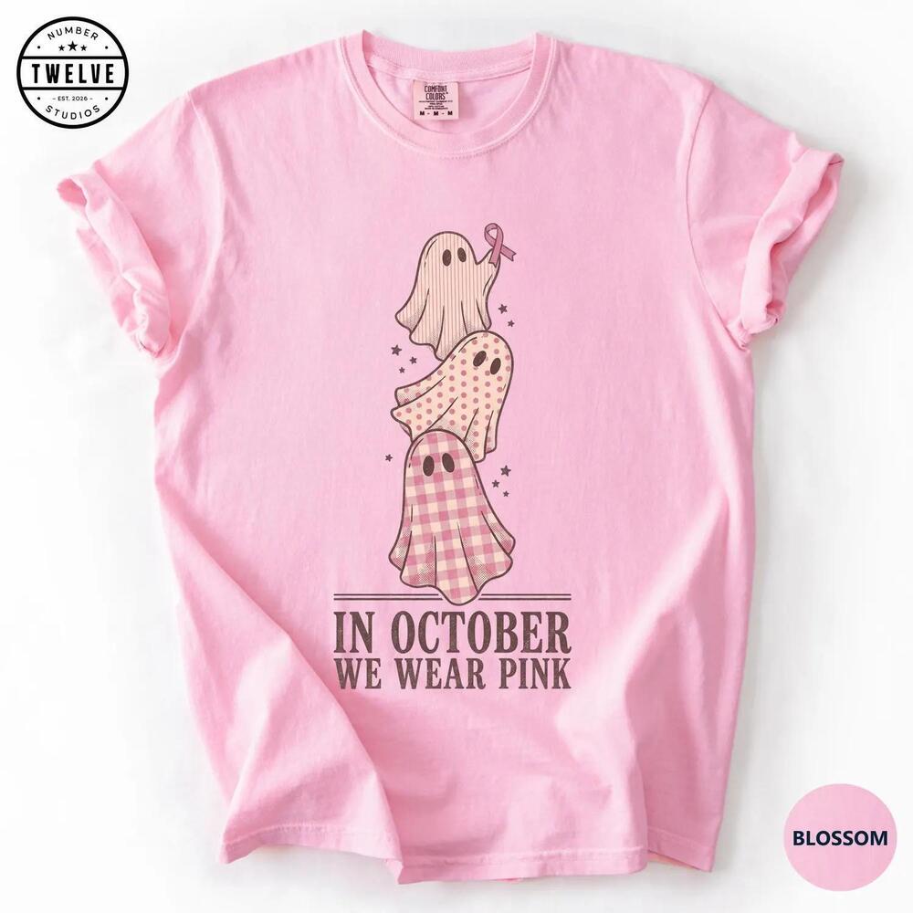 Retro Ghost Ribbon Shirt, In October We Wear Tee,